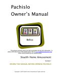 BELLCO PACHISLO OPERATION MANUAL Pdf Download.